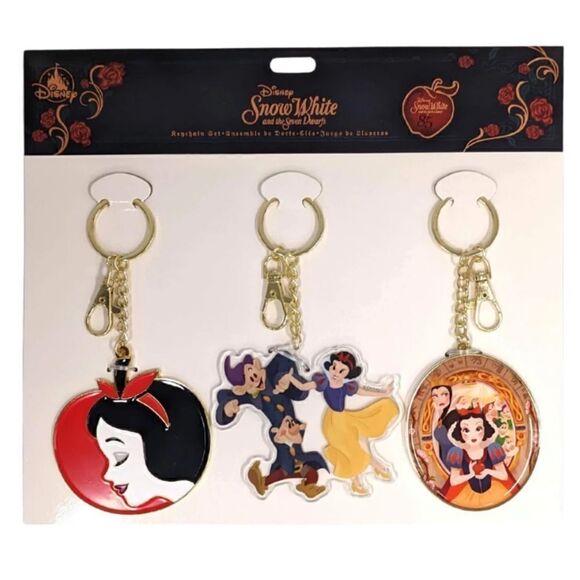 NWT Disney Snow White 85th Keychain set | set of 3 - Picture 1 of 2